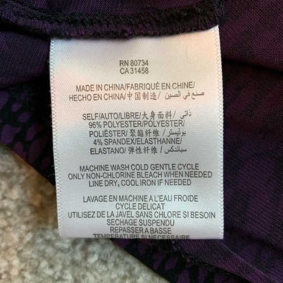 BCBGeneration Purple Twisted Pencil Mini Skirt - Picture 5 of 5